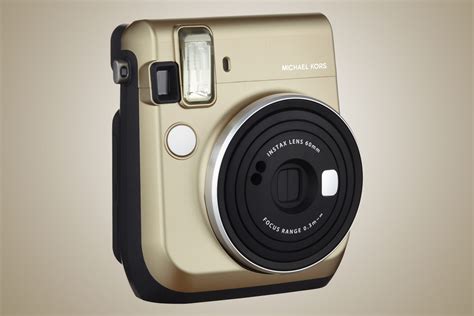 The Fujifilm Instax Mini 70 by Michael Kors is an instant camera 